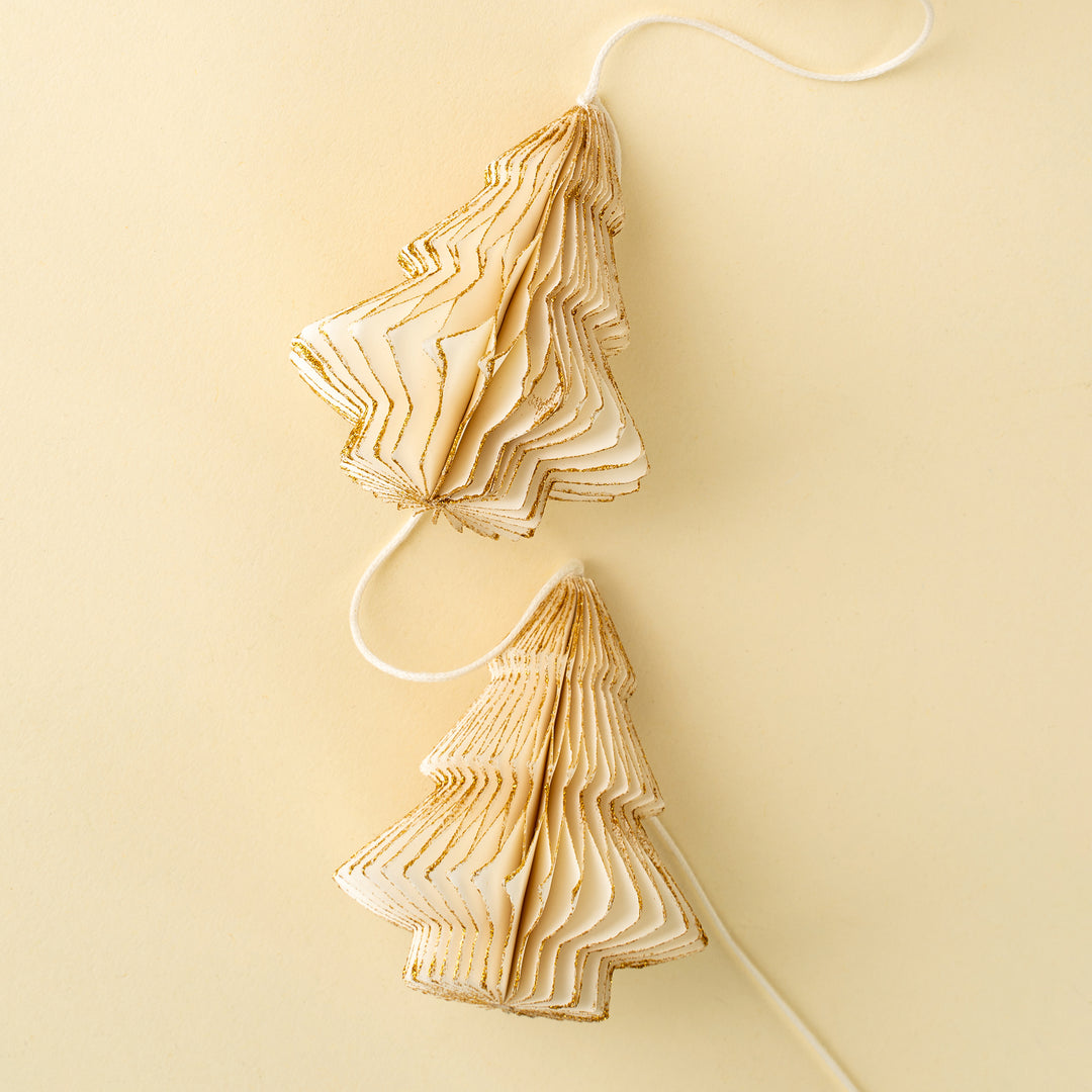 Paper Tree Garland,Ivory