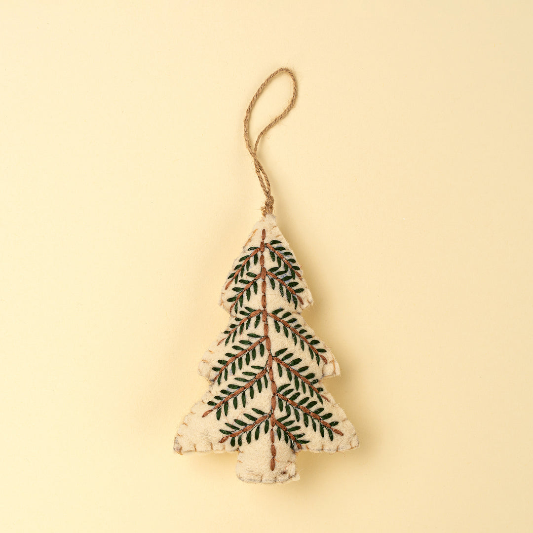Embroidered Tree Ornament