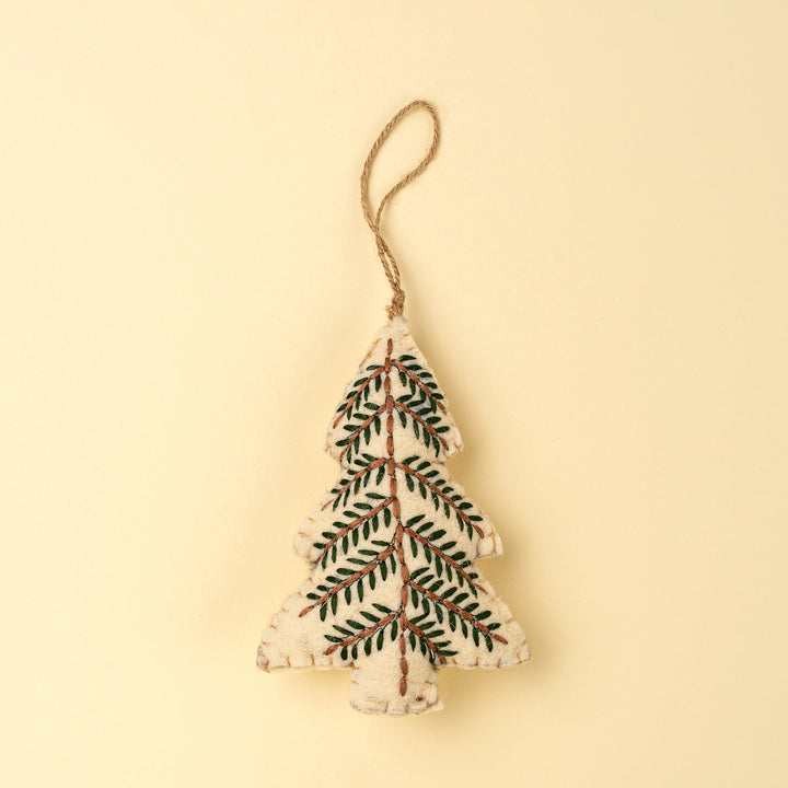 Embroidered Tree Ornament