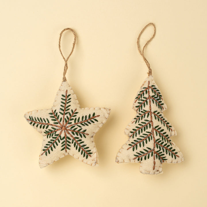 Embroidered Tree Ornament