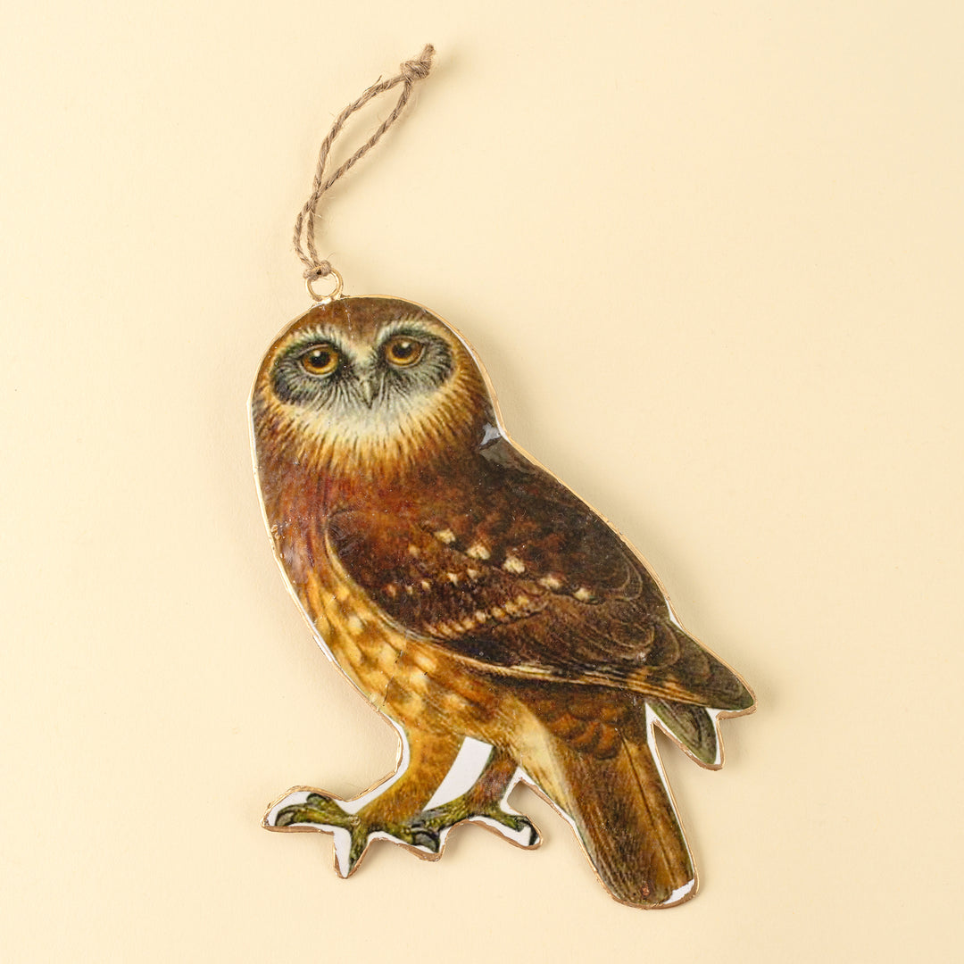 Iron Owl Ornament