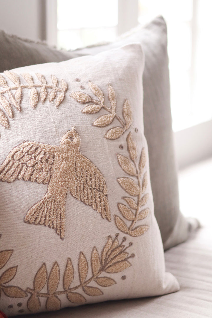 Peace Dove Cushion, 20"x20"