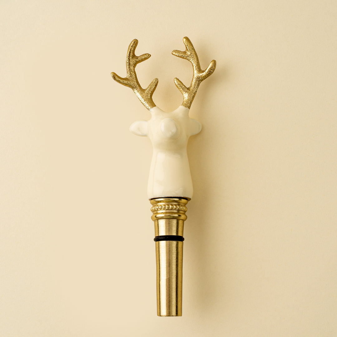 Gilded Stag Bottle Stopper