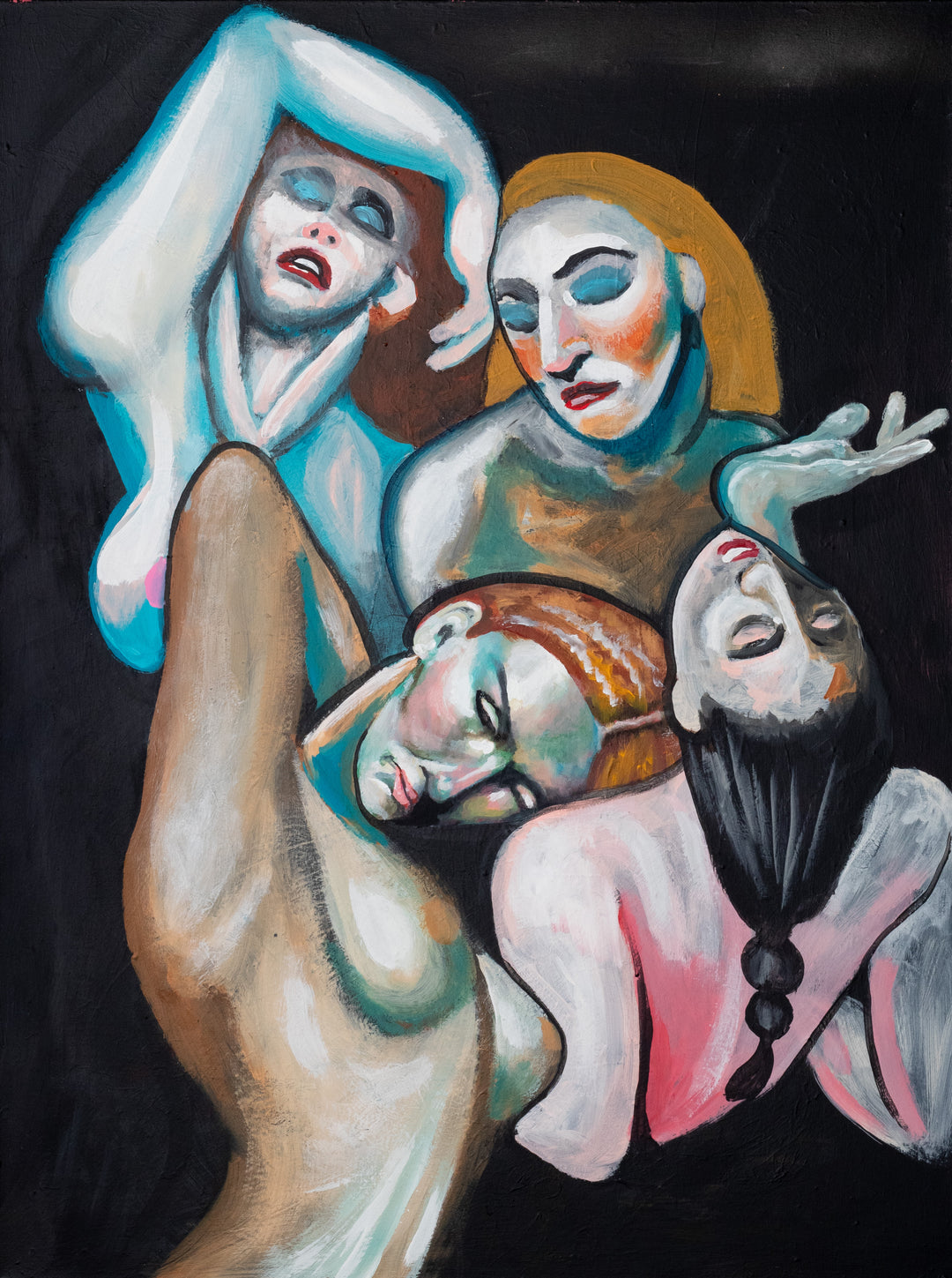 Book Club | Acrylic Painting on Canvas by Robert Moore