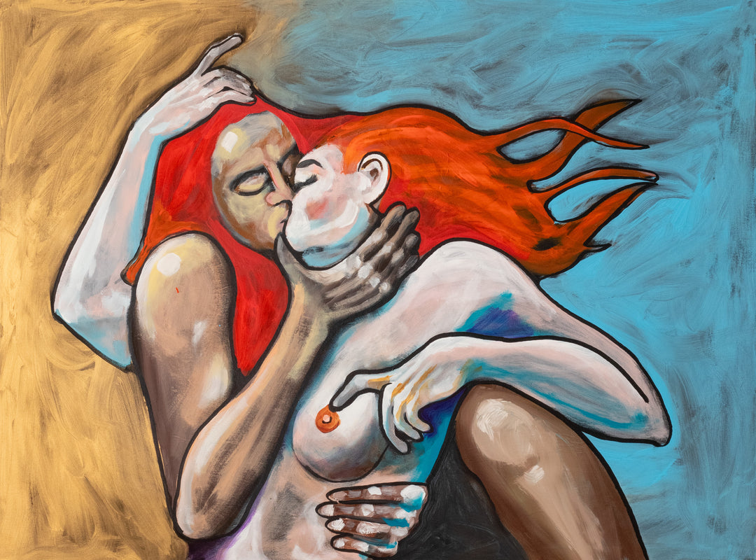 The Embrace | Acrylic Painting on Canvas by Robert Moore