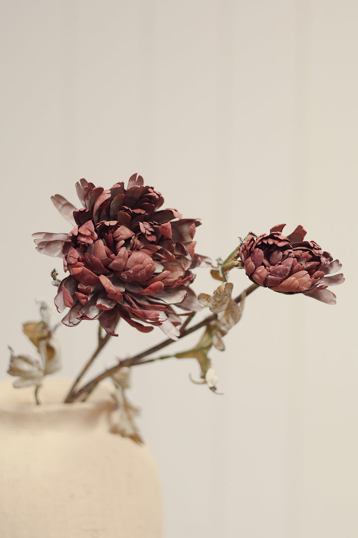 Dahlia Spray, Burgundy