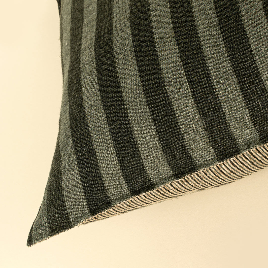 Sage Stripe Cushion 20x20