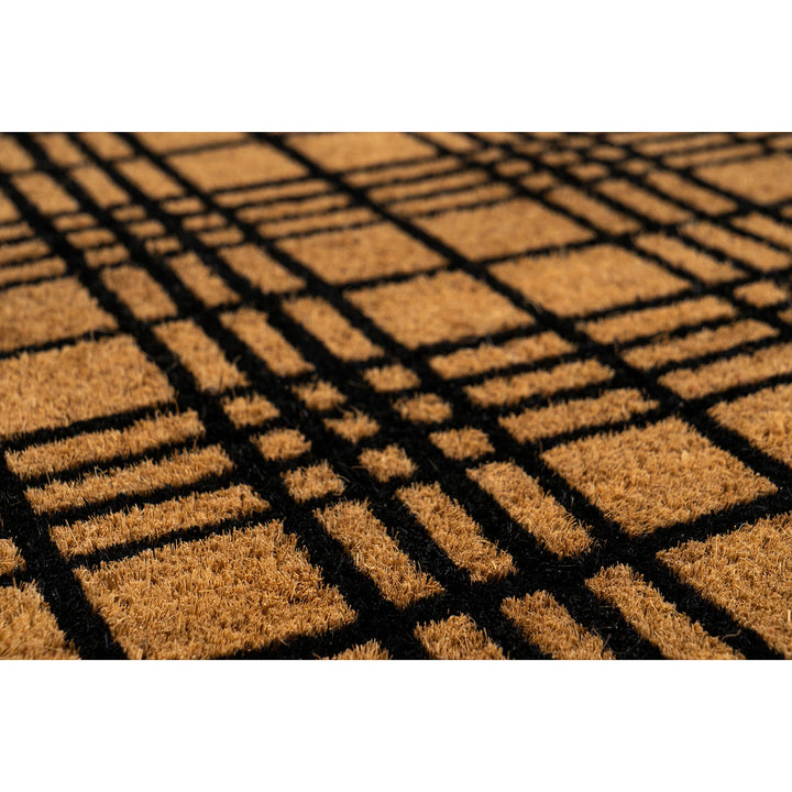 Plaid Coir Doormat