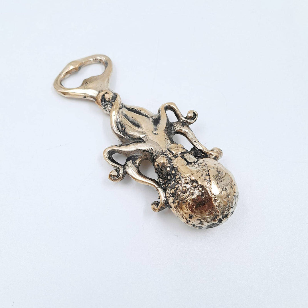 Octopus Brass Bottle Opener