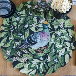 Festive Pigeon Placemat, Limited Edition