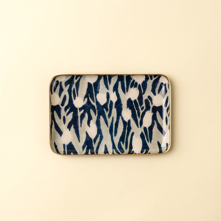 Madhavi Enameled Tray, Small