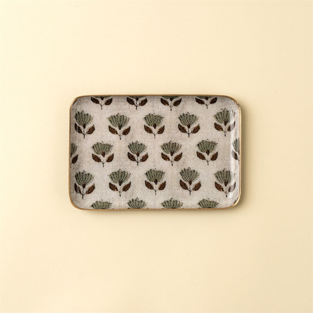 Monisha Enameled Tray, Small