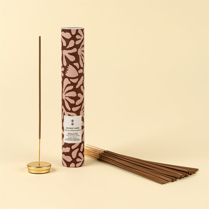 Ancient Roots Incense Sticks + Holder