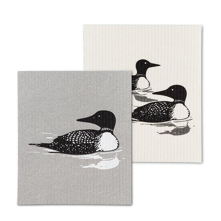 Loons Dishcloths. Set of 2