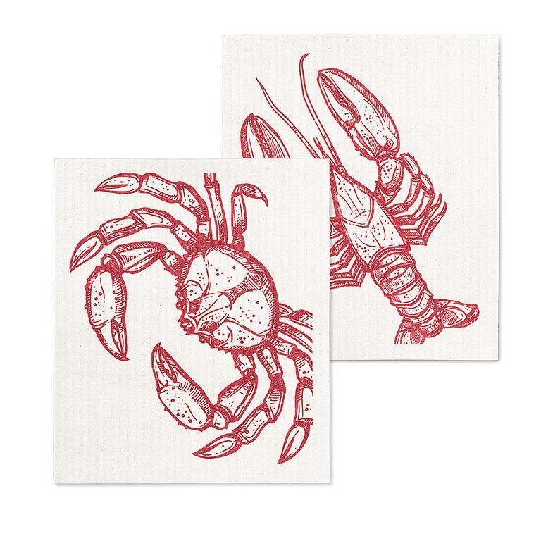 Lobster & Crab Dishcloth