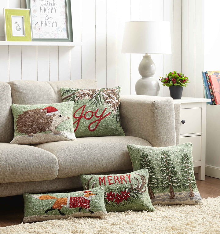 Christmas Fox Hook Cushion