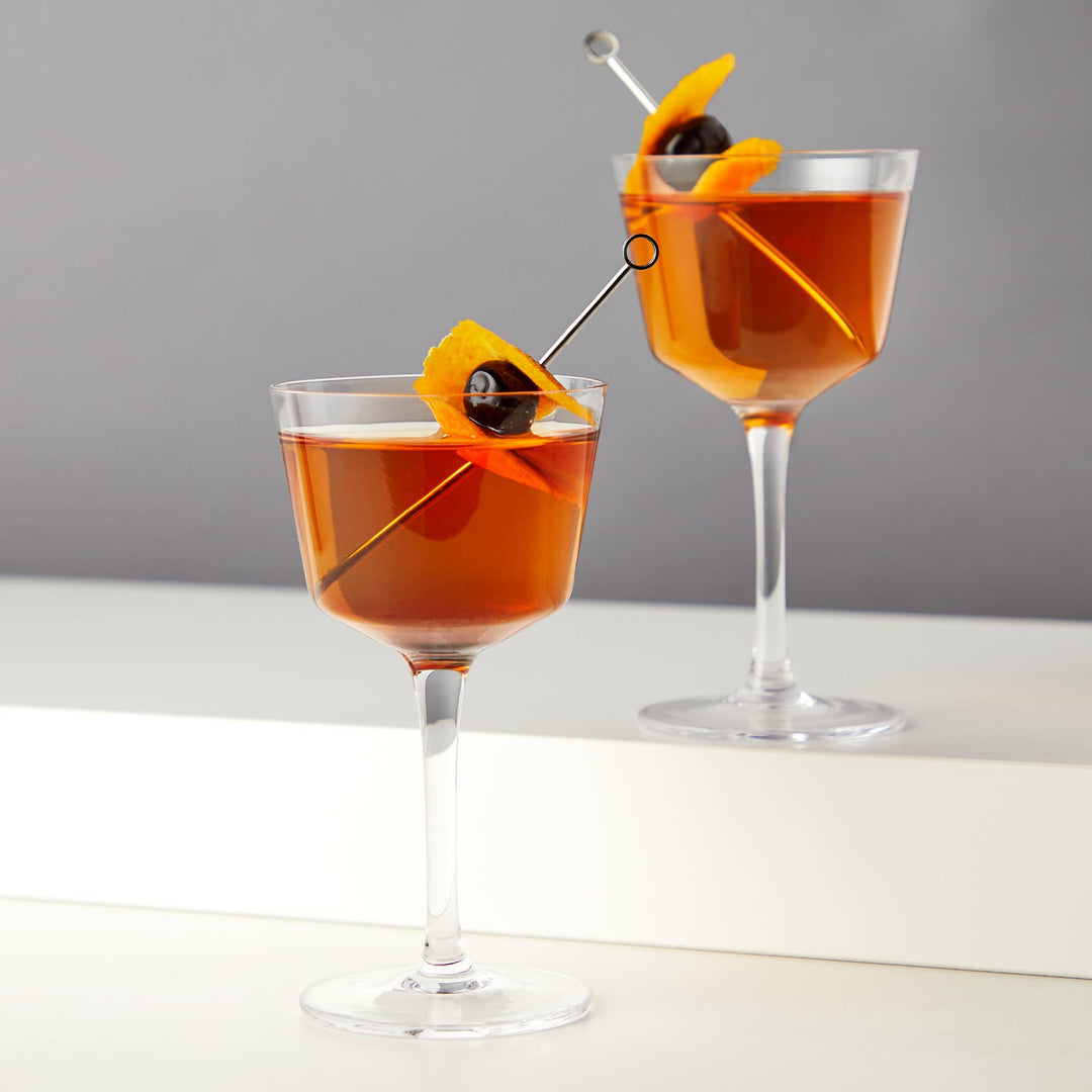 Nick and Nora Crystal Glasses - Set of 2