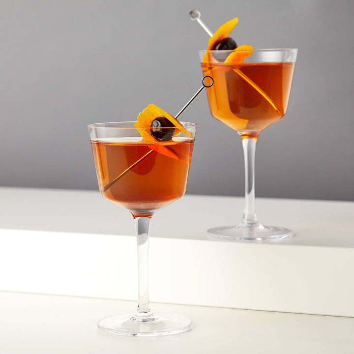 Nick and Nora Crystal Glasses - Set of 2