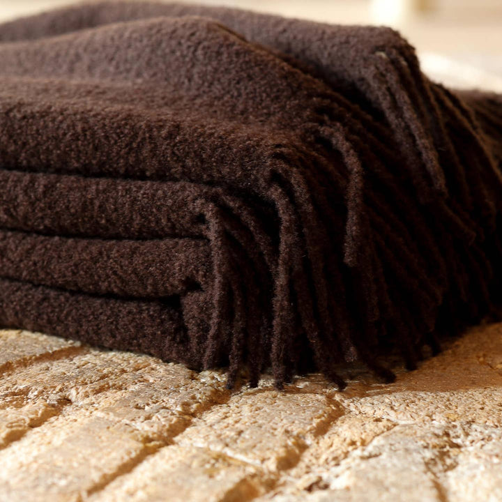 Paris Wool Throw, Brown