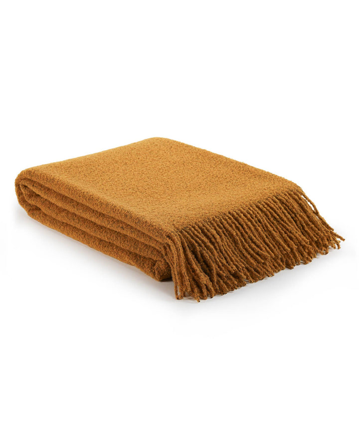 Paris Wool Throw, Mustard