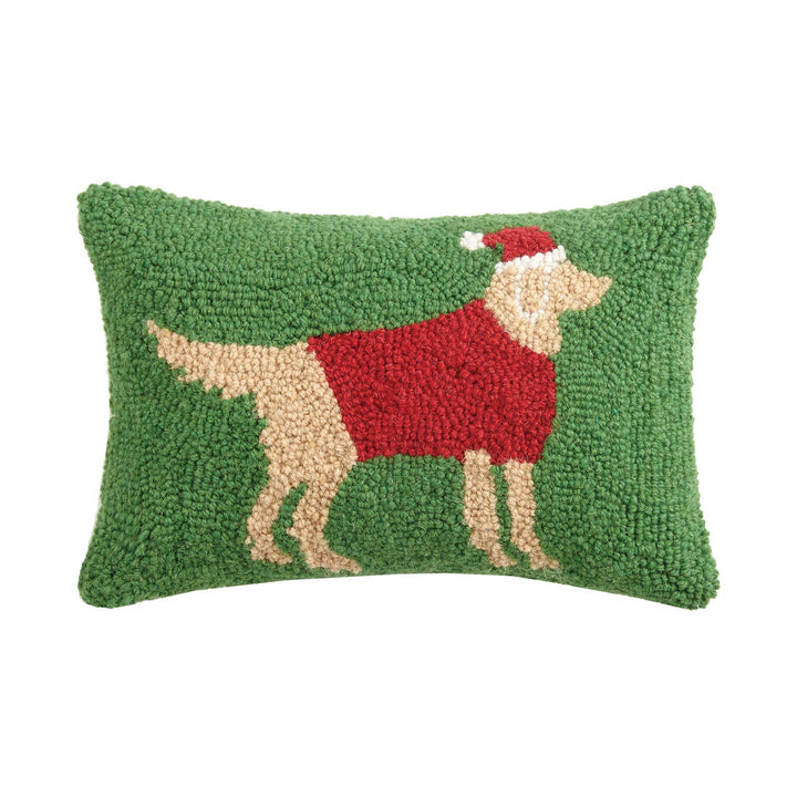 Christmas Golden Retriever Hook Cushion