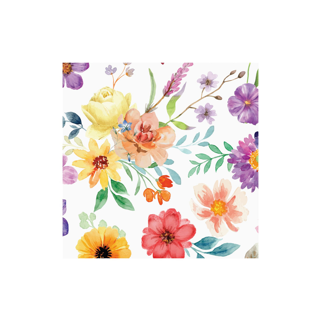 Mixed Floral  Printed Cocktail Napkin