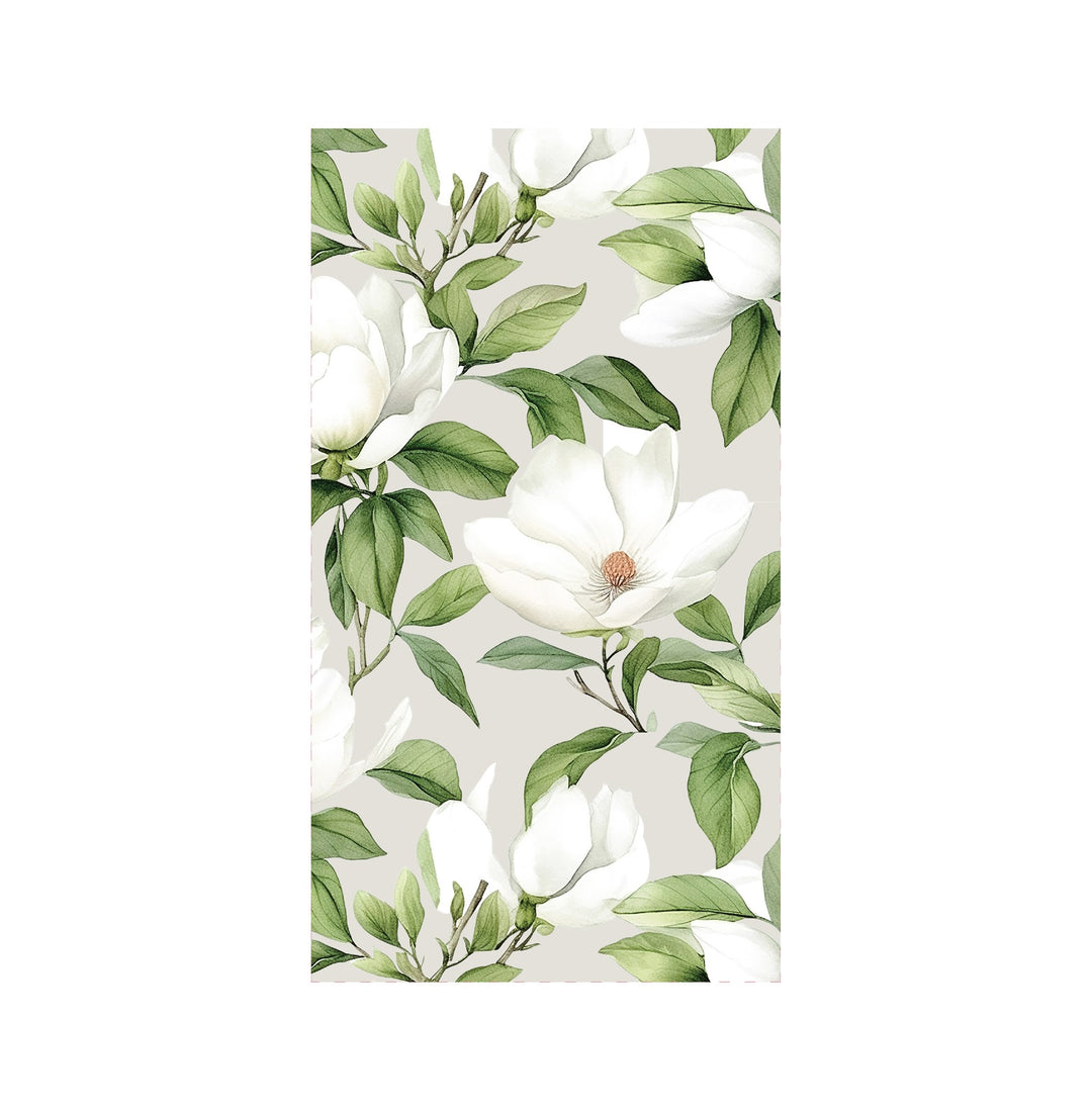 White Blossom Printed Guest Napkin