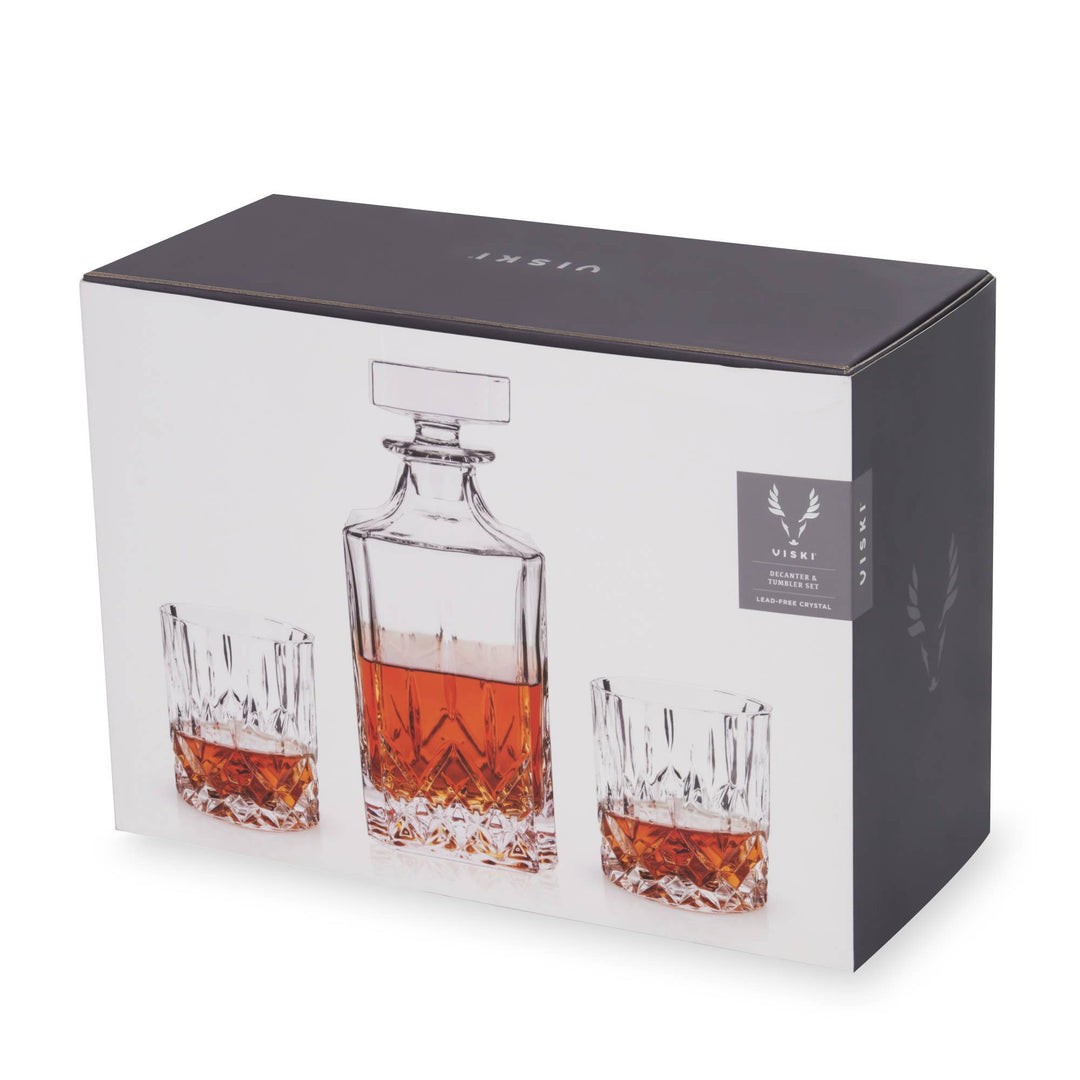 Admiral Crystal Whiskey Decanter Set