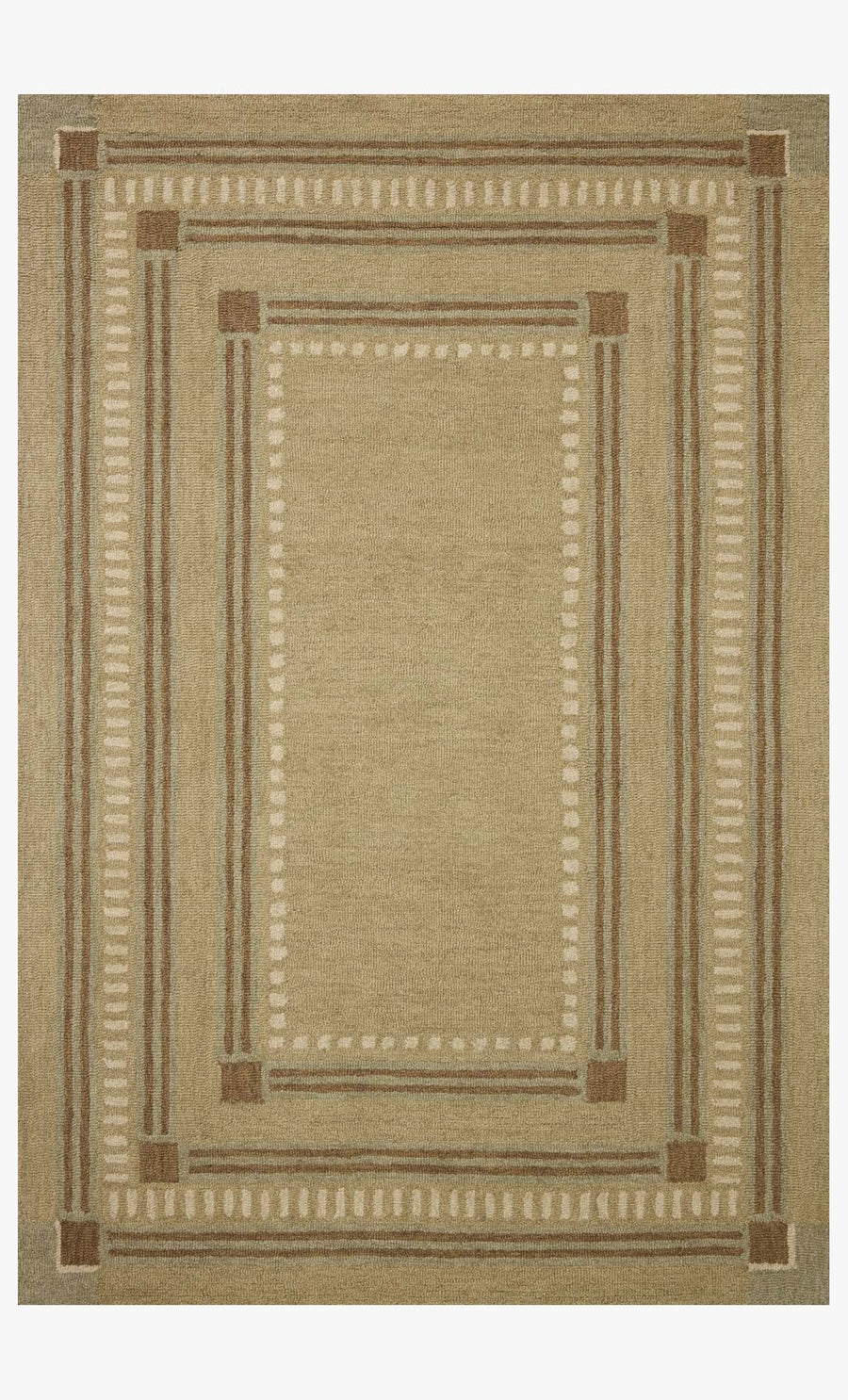 Loloi Alfie Green / Natural 9'-3" x 13'