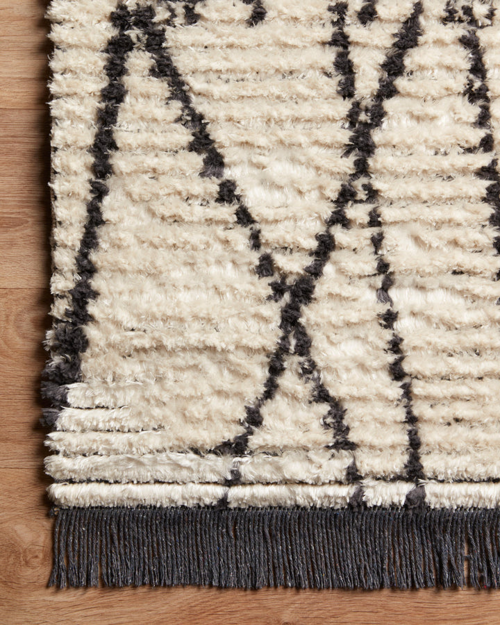 Chris Loves Julia x Loloi Alice Cream / Charcoal Rugs