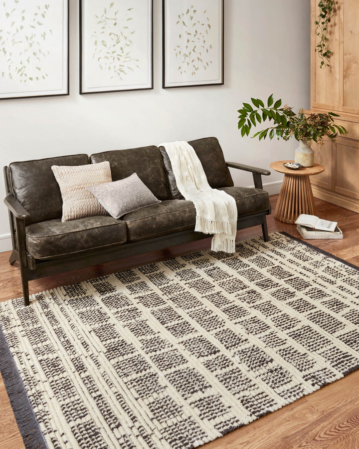Chris Loves Julia x Loloi Alice Cream / Charcoal Rugs