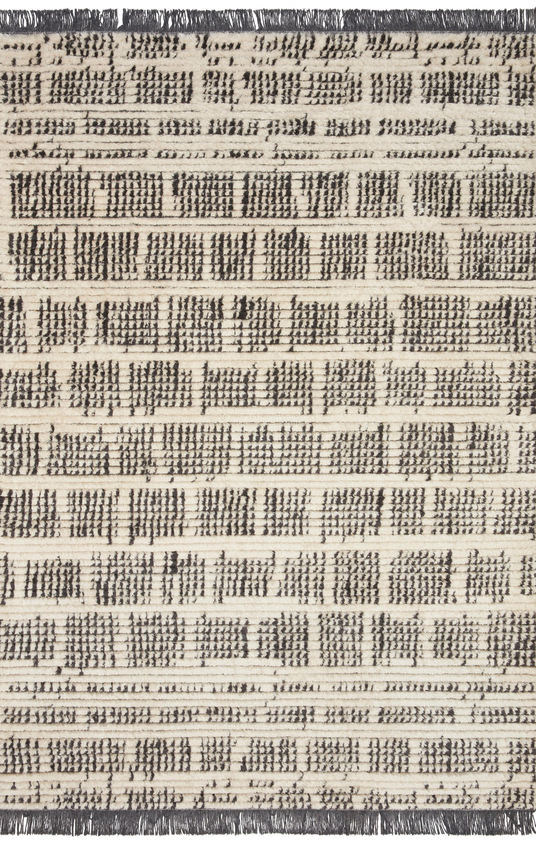 Chris Loves Julia x Loloi Alice Cream / Charcoal Rugs