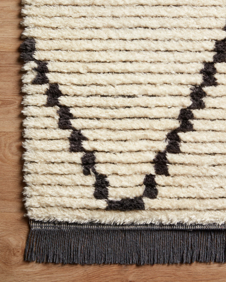 Chris Loves Julia x Loloi Alice Cream / Charcoal Rugs
