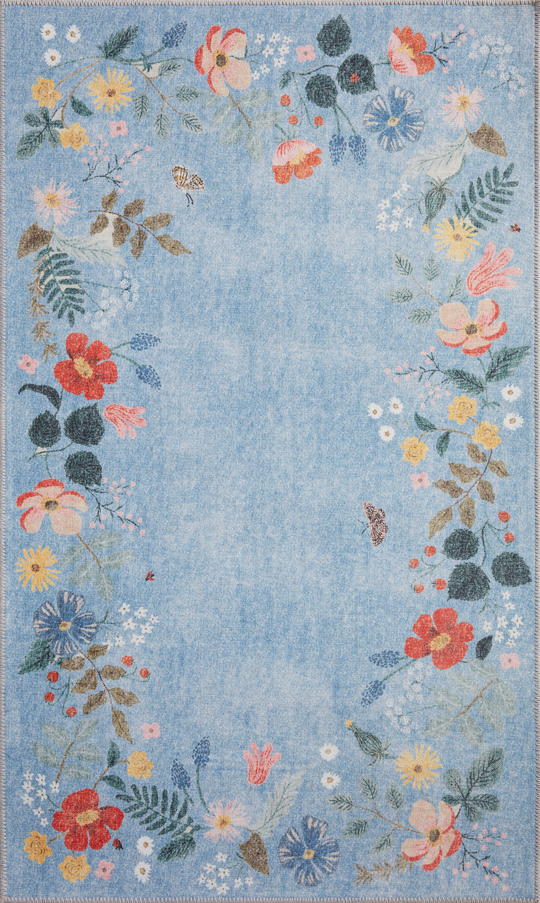 Rifle Paper Co. x Loloi Atelier Periwinkle Rugs