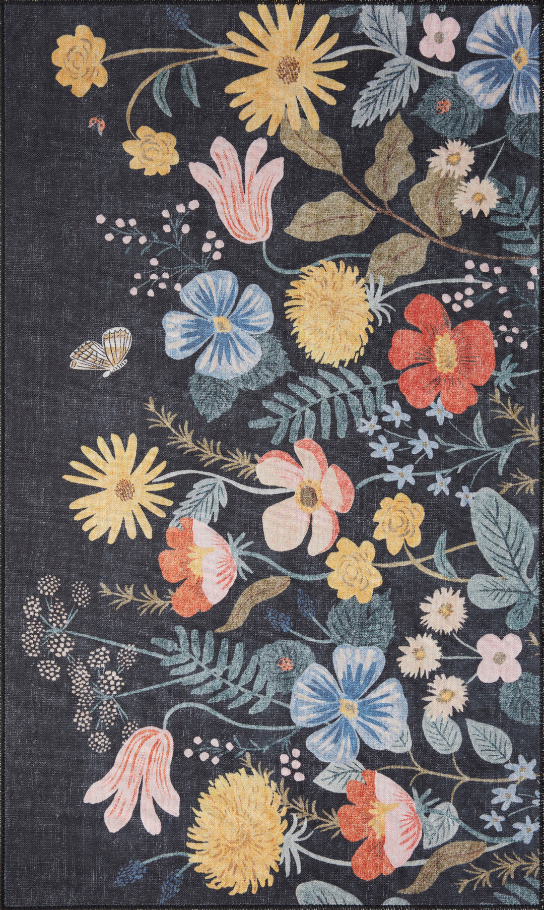 Rifle Paper Co. x Loloi Atelier Black Rugs