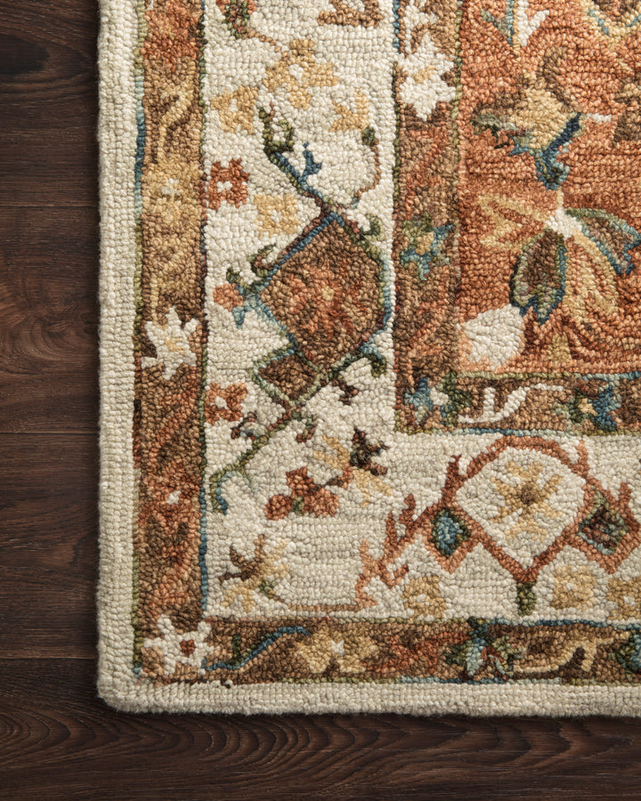 Loloi II Beatty Ivory / Rust Rugs