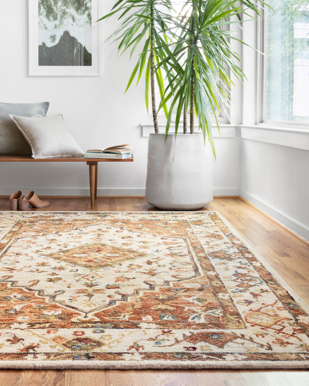 Loloi II Beatty Ivory / Rust Rugs