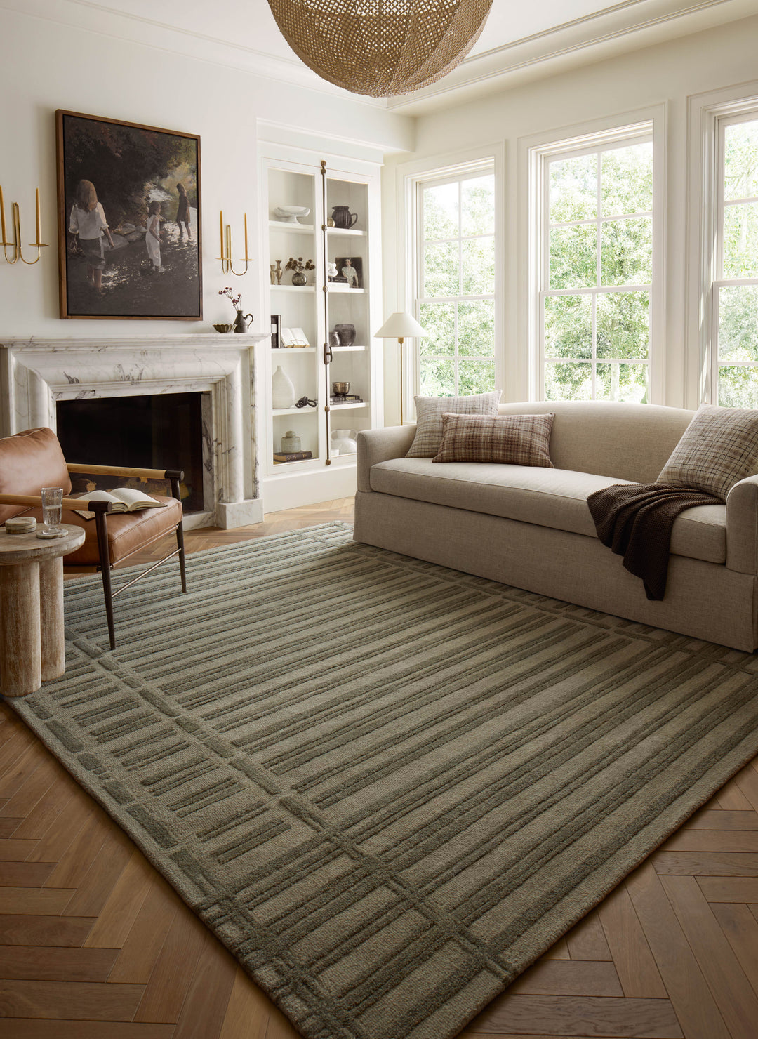 Chris Loves Julia x Loloi Bradley Sage / Olive Rugs