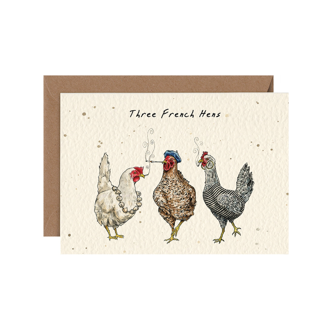 Three French Hens Card