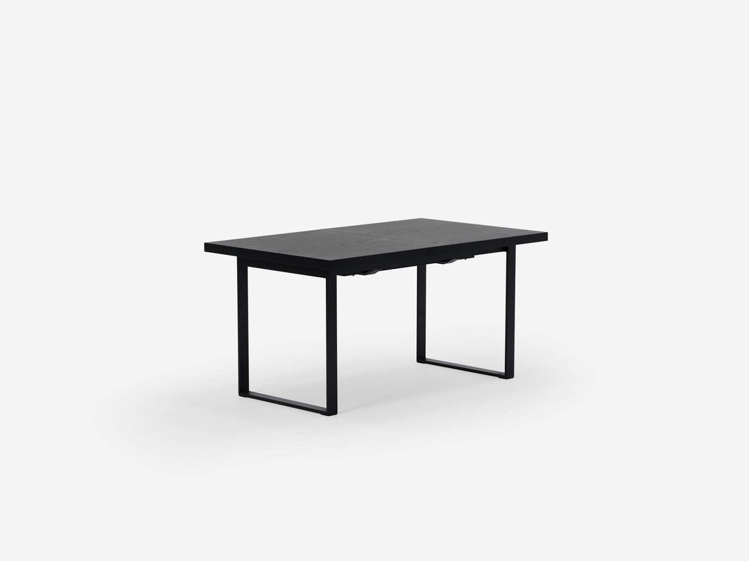 Hatch Dining Table in Black Oak