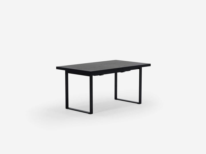 Hatch Dining Table in Black Oak