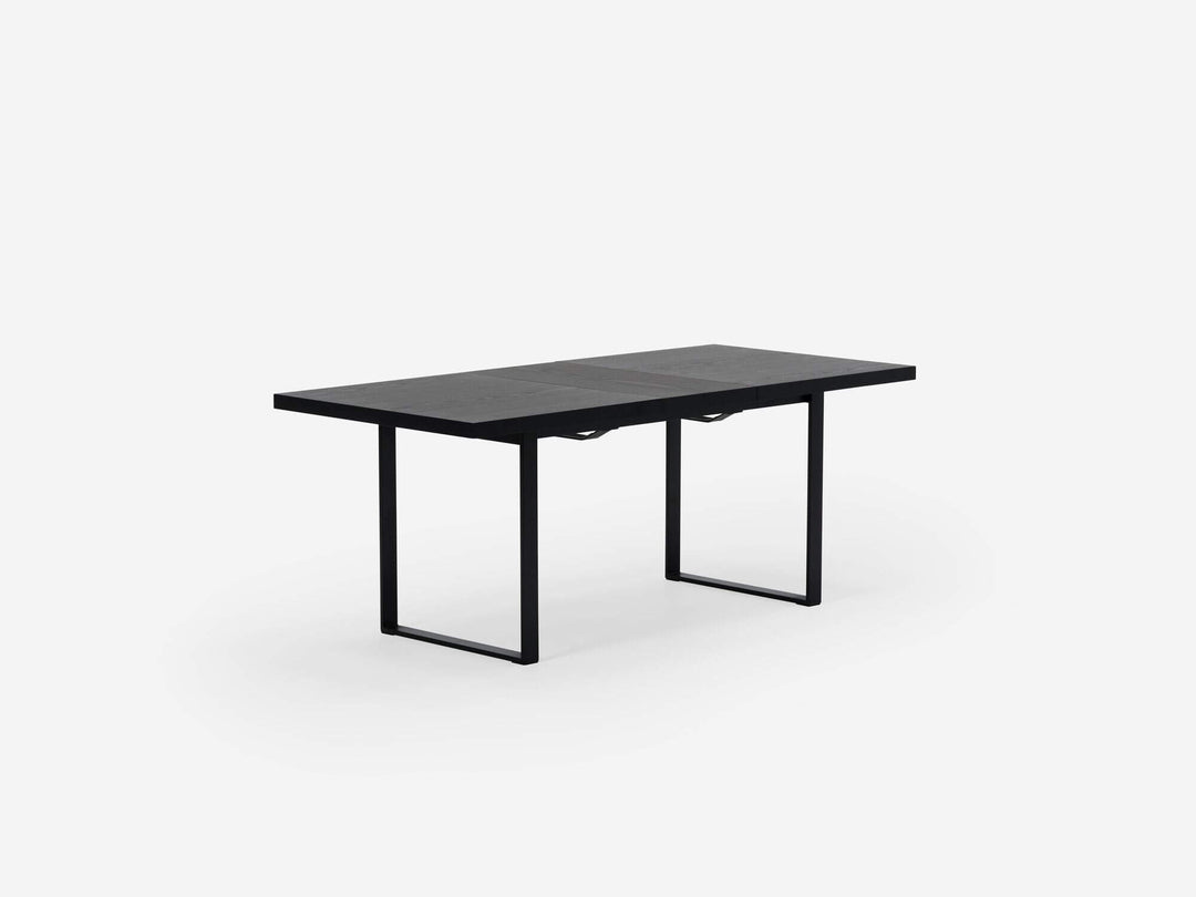Hatch Dining Table in Black Oak