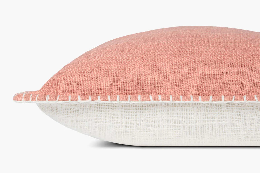 Blanket Stitch Pink Cushion