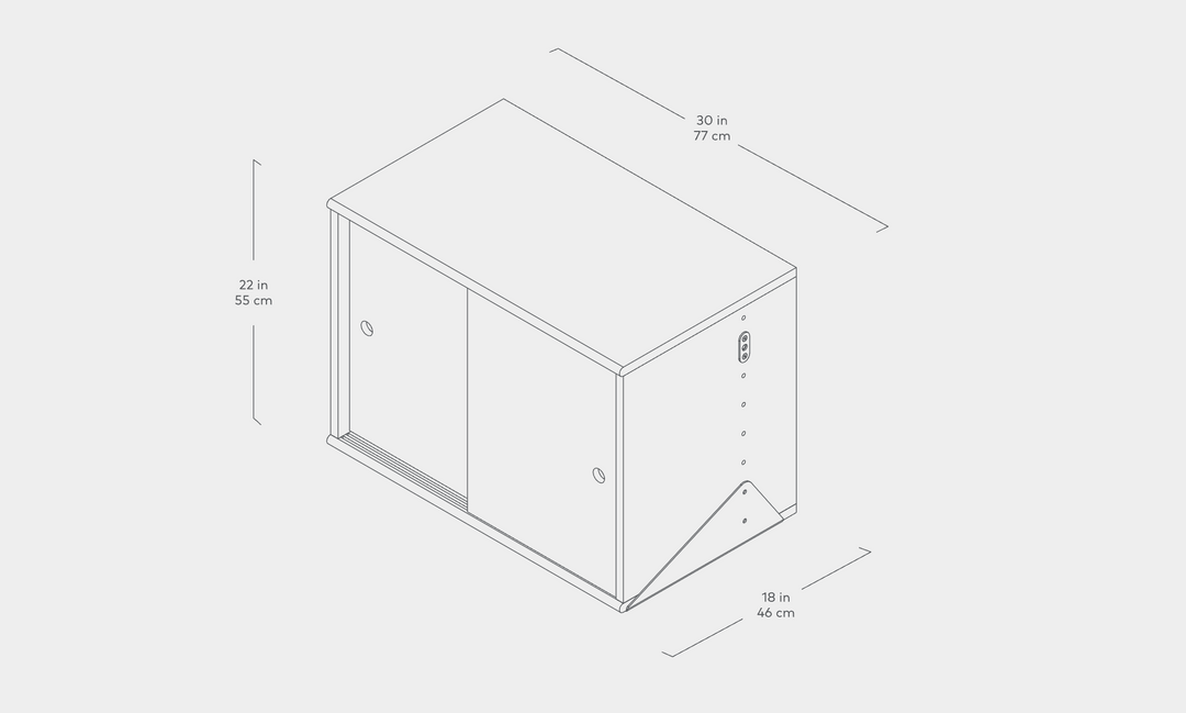 Branch Large Cabinet with Brackets