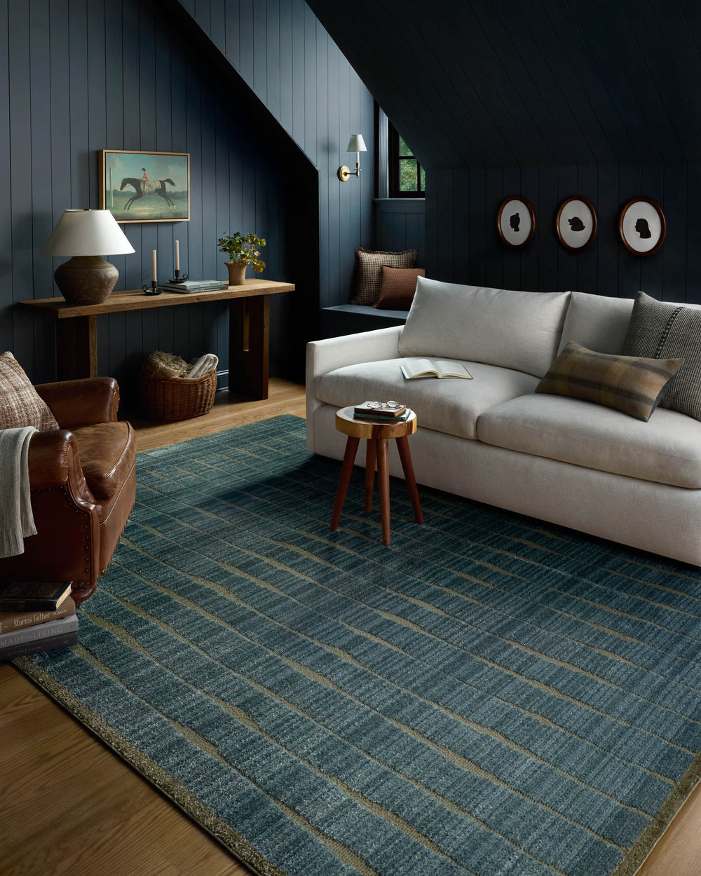 Loloi Calvin Ocean / Olive Rug detail image
