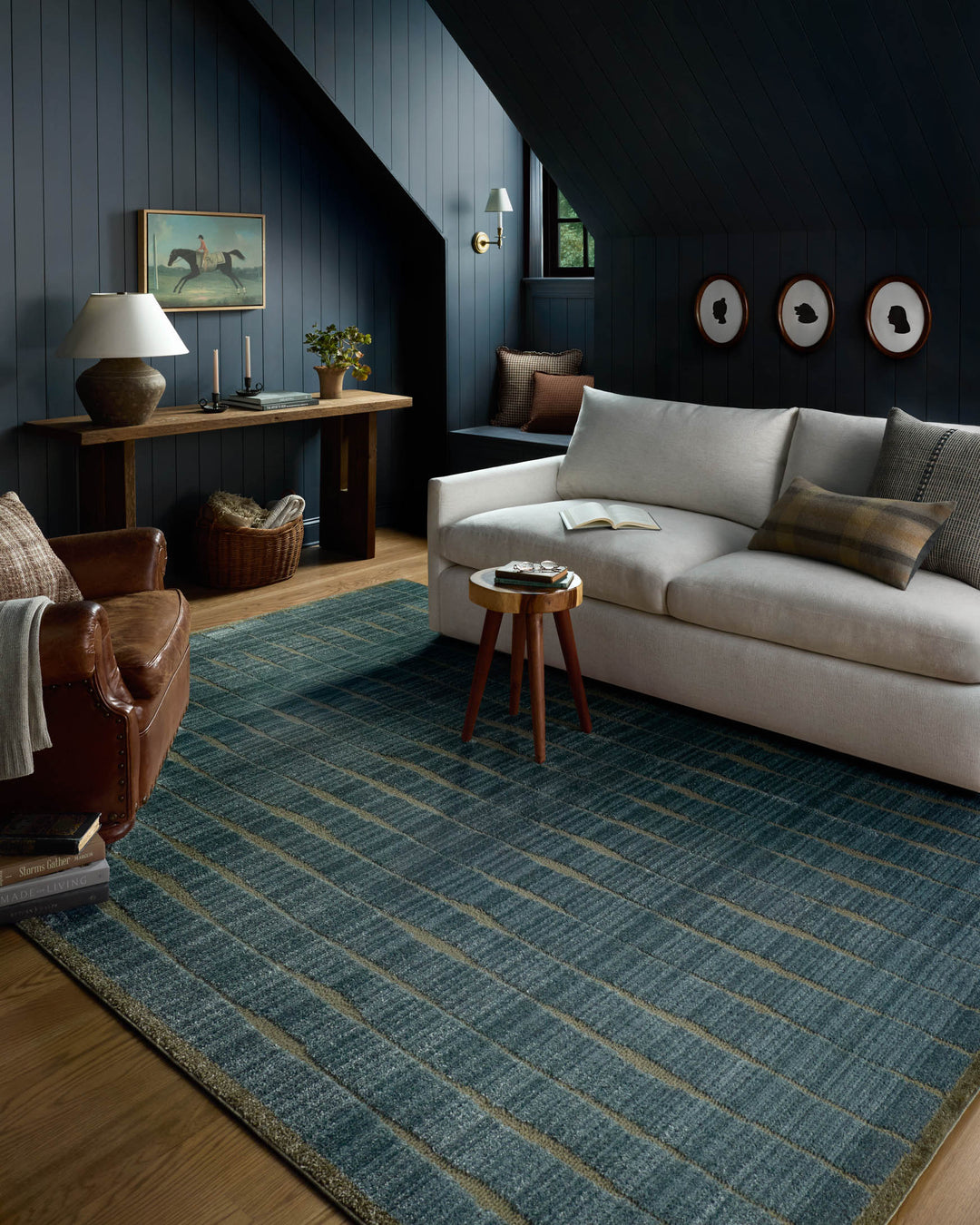 Loloi Calvin Ocean / Olive Rug detail image