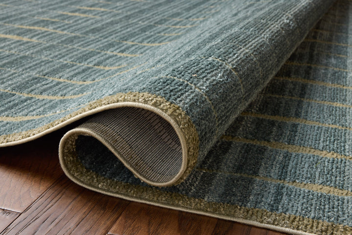 Loloi Calvin Ocean / Olive Rug detail image