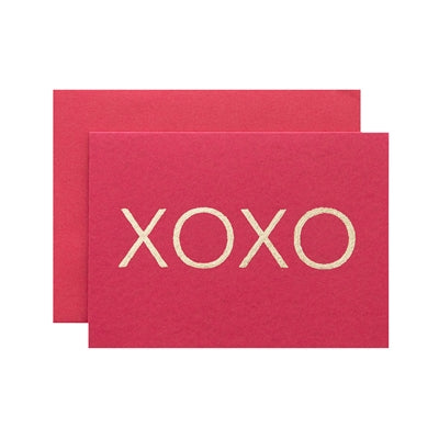 Red XOXO Card