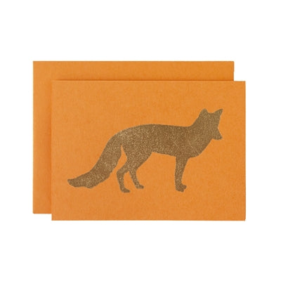 Orange Fox Card