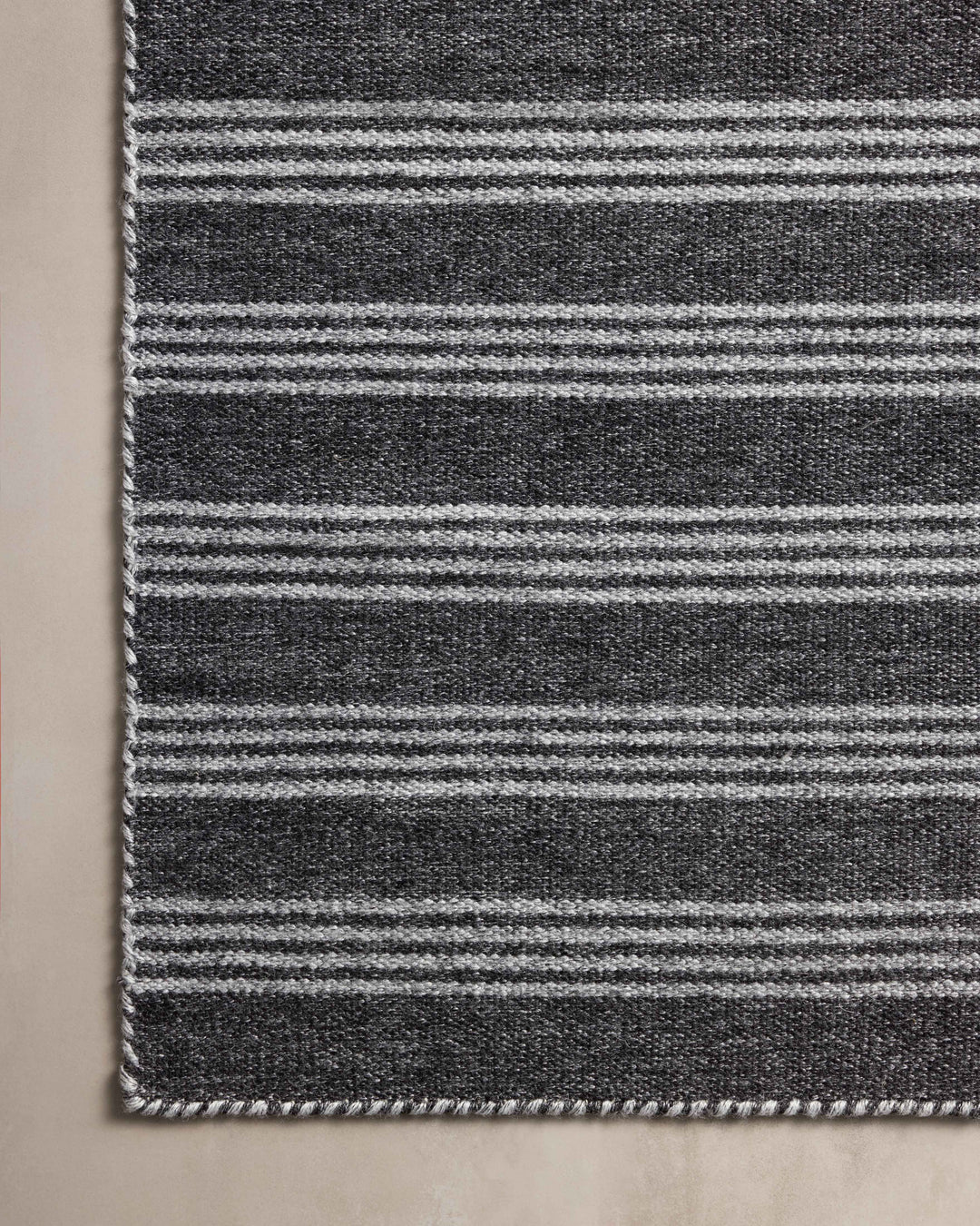 Magnolia Home by Joanna Gaines x Loloi Charlie Charcoal / Grey Rugs